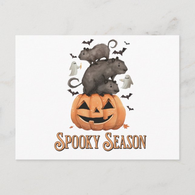Halloween Capybara Postkarte (Vorderseite)