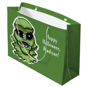 Halloween Caractères texte personnalisé grand sac