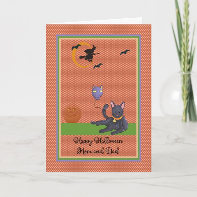 Halloween Card aus der Heimkatze Karte (Vorderseite)