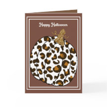 Halloween Card für Familie mit Pumpkin