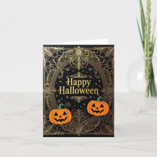 Halloween Card, glückliches Halloween, glückliches Dankeskarte