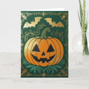Halloween Card, glückliches Halloween, glückliches Dankeskarte