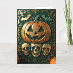 Halloween Card, glückliches Halloween, glückliches Dankeskarte