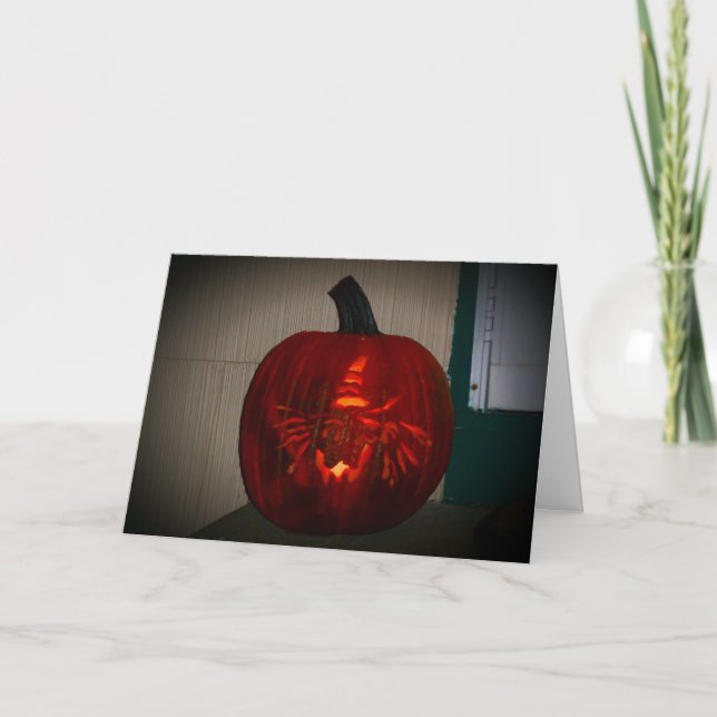 Hallowe'en Card "Hexenhazel" Karte (Vorderseite)