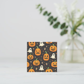 halloween card quadratische visitenkarte