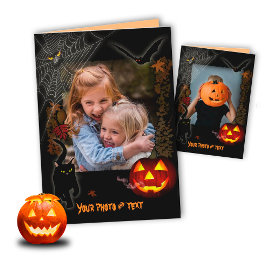 Halloween Card with your Foto & Text Feiertagskarte