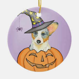 Halloween Cardigan Welsh Corgi Keramik Ornament