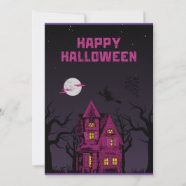 halloween cards niedlicher Spinnentrick oder -tref Feiertagskarte