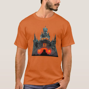 Halloween Castle im großen Tageslicht Horror Spuk T-Shirt