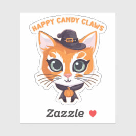 Halloween Cat Aufkleber