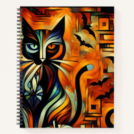 Halloween Cat Bullet Line-Notebook in Kuba Notizbuch