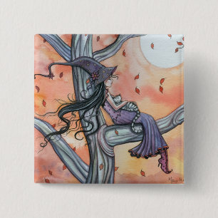 Halloween Cat Button Button