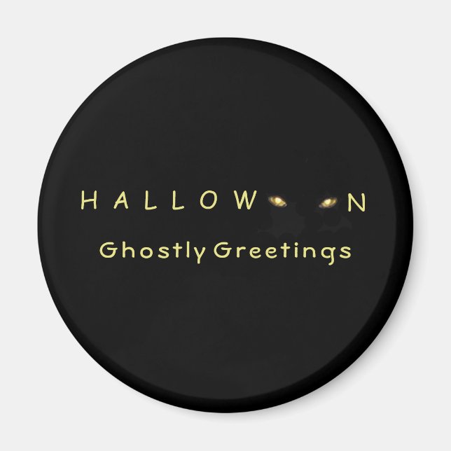 Halloween Cat Eyes Magnet (Vorne)