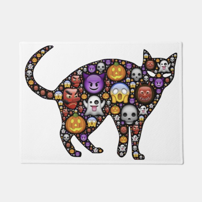 HALLOWEEN CAT FUßMATTE (Vorderseite)