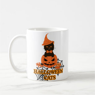 Halloween Cat (glückliches Halloween, Geschenk für Kaffeetasse