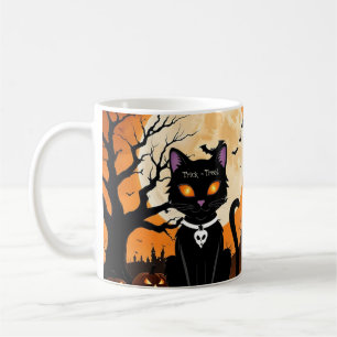 Halloween Cat (glückliches Halloween, Geschenk für Kaffeetasse