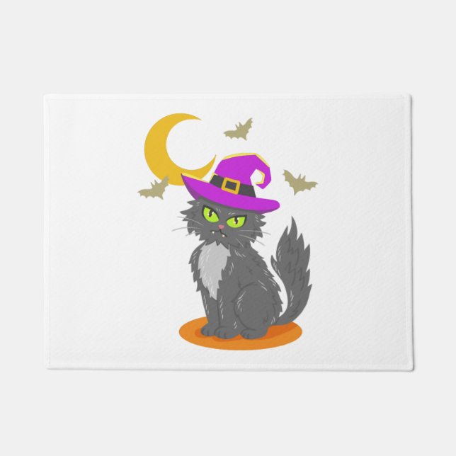 Halloween Cat Halloween-Kostüm Fußmatte (Vorderseite)