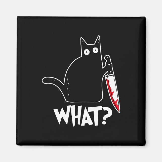 Halloween Cat, Halloween-Kostüm Magnet (Vorne)