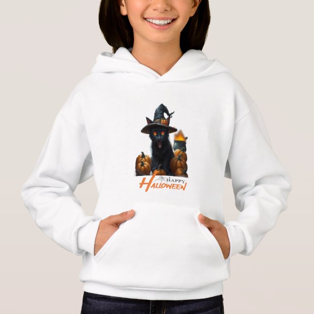 Halloween Cat  Hoodie (Vorderseite)