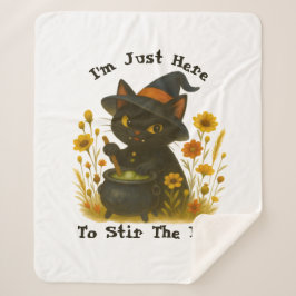 Halloween Cat - Ich bin nur hier, um den Pot zu um Sherpadecke