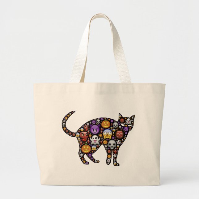 HALLOWEEN CAT JUMBO STOFFBEUTEL (Vorne)