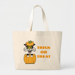 Halloween Cat Jumbo Stoffbeutel