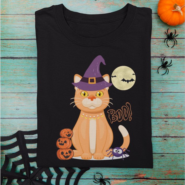 Halloween Cat Lover T-Shirt (Halloween Cat Lover T-Shirt)