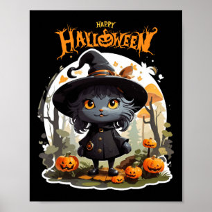 Halloween Cat Lovers Funny Spooky Halloween Beängs Poster