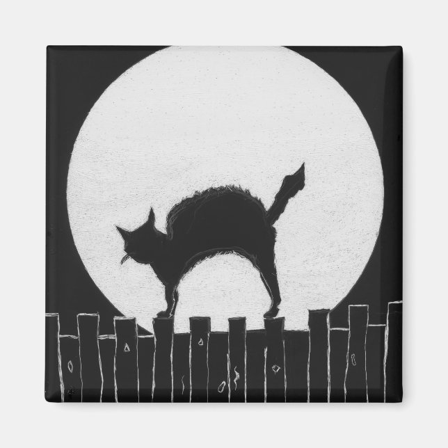 HALLOWEEN CAT MAGNET (Vorne)