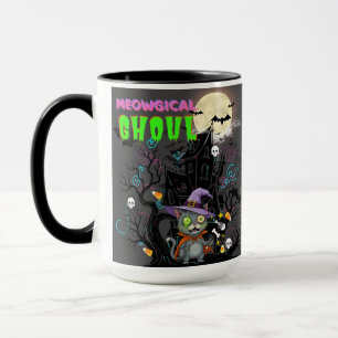 Halloween Cat "Meowgical Ghoul" Hexenkätzchen Tasse