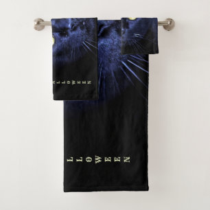 Halloween Cat noir effrayant Horreur nuit sombre