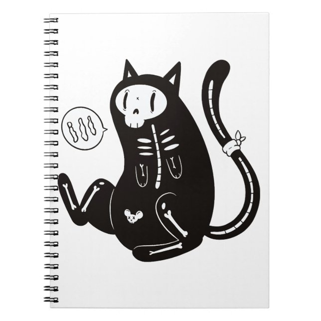 Halloween Cat Notizblock (Vorderseite)