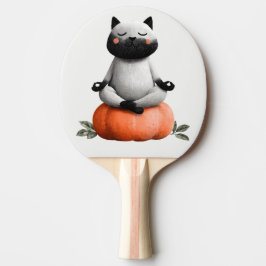 Halloween Cat on Pumpkin Design Tischtennis Schläger
