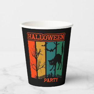 Halloween Cat Party Pappbecher