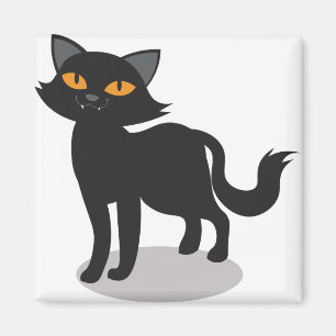 Halloween Cat Pet Black Cat Kitten Animal Feline Magnet