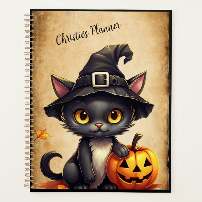Halloween Cat Planer (Vorderseite)