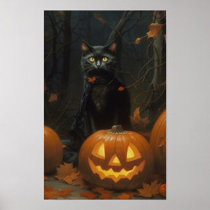 Halloween Cat Poster