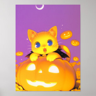 Halloween Cat Poster