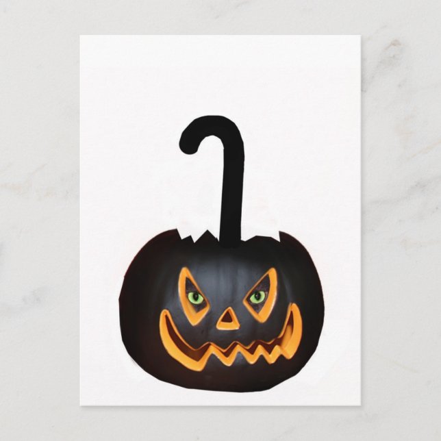 Halloween Cat Postkarte (Vorderseite)