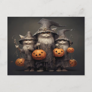 Halloween Cat Postkarte