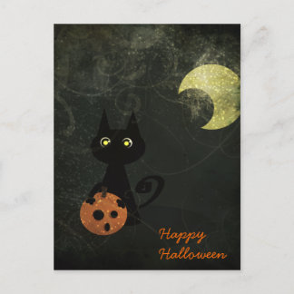 Halloween Cat Postkarte