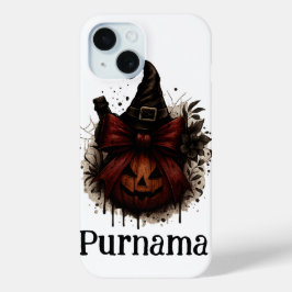 Halloween Cat Pumpkin iPhone Case - Hexchy Fall Vi