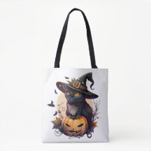 Halloween Cat & Pumpkin