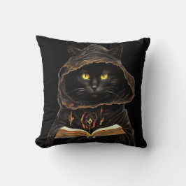 Halloween Cat Reading Preys Anatomy Spell List Kissen