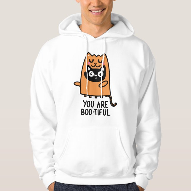 Halloween Cat Sie sind schön Bob Hoodie (Vorderseite)