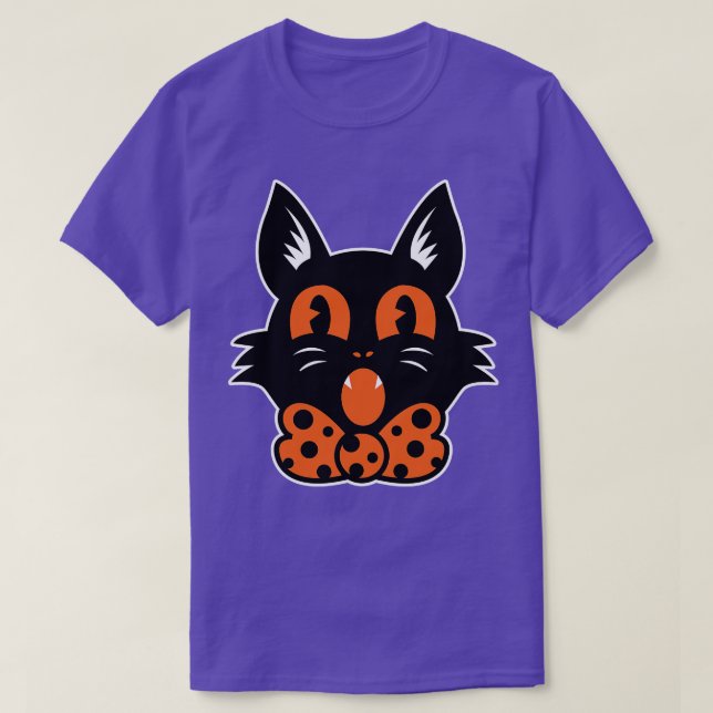 Halloween Cat T-Shirt (Design vorne)