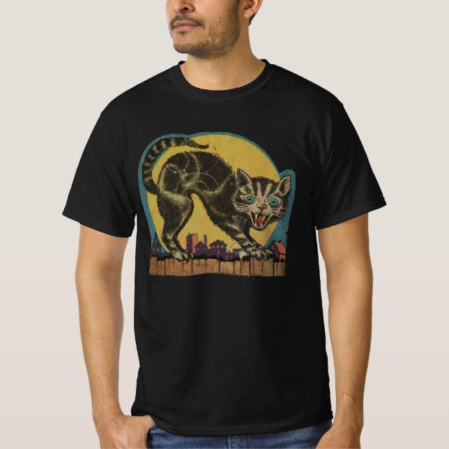 Halloween Cat T-Shirt (Vorderseite)
