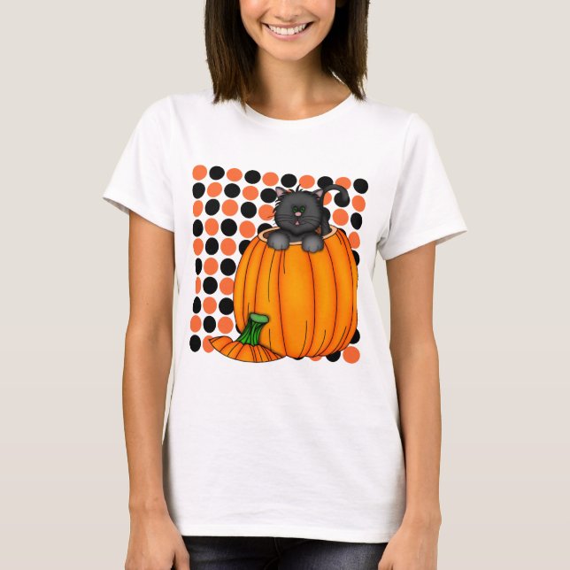 Halloween Cat T - Shirt und Geschenke (Vorderseite)