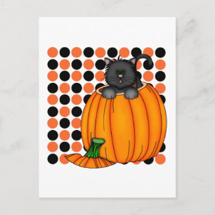 Halloween Cat T - Shirt und Geschenke Postkarte
