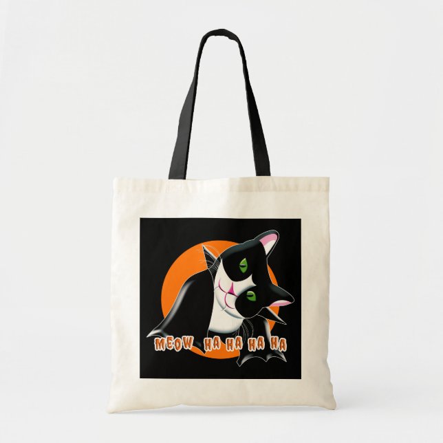 Halloween Cat Tragetasche (Vorne)